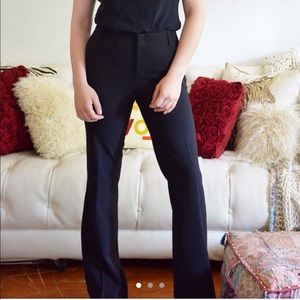 Black classic trouser with slight flared leg 🌺